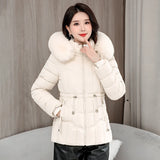 Casual Thickened Women's Parkas: Fashion High-Quality, Fashionable, Washable, Warm, Short Overcoat With Hoodie