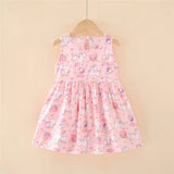 Girls Sleeveless Princess Dress Cute Summer Casual Outfit