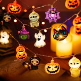 Halloween LED Pumpkin String Lights Outdoor Hanging Decor Garland