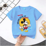 Mickey Minnie Summer Children's Pure Cotton Short-Sleeved