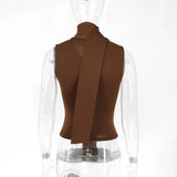 Summer New Women's Sexy Sleeveless V-Neck Lady Top Fashion
