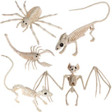 Halloween Animal Skeleton Bones Creepy Bat Mouse Lizard Decor Props