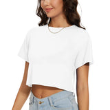 Crew Neck Fashion Women T Shirt Street Casual T-Shirt