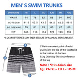 Summer Swimming Shorts Men Printing Fashion Polyester Swimsuit