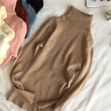 Women’s Ribbed Turtleneck Sweater Long Sleeve Warm Knit