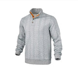 Men’s Stand Collar Half-Zip Sweatshirt – Warm Long Sleeve Pullover
