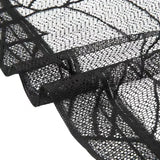 Black Bat Lace Halloween Tablecloth & Fireplace Mantel Scarf Cover