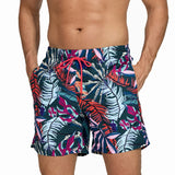 Summer Swimming Shorts Men Printing Fashion Polyester Swimsuit