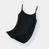 Cotton Feel Solid Sling Camisole Women's Crop Top Sleeveless