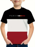 Kids' T-Shirt Fashion Simple Printed Short Sleeve Casual