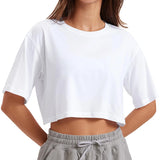 Crew Neck Fashion Women T Shirt Street Casual T-Shirt