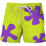 3D Patrick Star Swim Shorts Quick Dry Beachwear Unisex