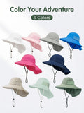 Children's sun hats for summer, baby sun protection hat