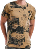 Hot-selling t-shirts for men graffiti pattern casual fashion