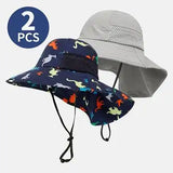 2 Pack Children's Sun Hat UV Protection Beach Sun Hat