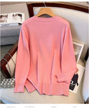 175Kg Plus Size Women's Bust 160 Spring Autumn Winter Loose Cardigan Sweater Knitted Jacket Wine Red 4XL 5XL 6XL 7XL 8XL 9XL