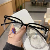 Unisex Square Blue Light Blocking Glasses for Computer Use