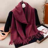 Women's Winter Cashmere Scarf Warm Pashmina Shawl Wrap