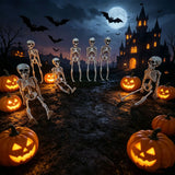Halloween 30cm Posable Skeleton Prop Horror Skull Party Decoration