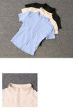 Women’s Quick-Dry Slim Fit Stand Collar Zipper Yoga Top