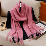 Women's Winter Cashmere Scarf Warm Pashmina Shawl Wrap