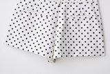 Women's Polka Dot Turtleneck Zipper Jacket with Pockets