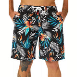 Summer New 3d Printed Flower Beach Shorts Men Tropical
