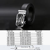 Men's Belt Metal Luxury Brand Automatic Buckle Leather High-Quality Belts