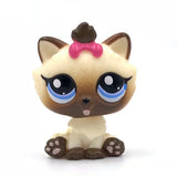 Rare pet toy Mini Stands Short Hair Kitten Old Figures Collection Original Bobble head toy lps