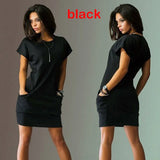 Summer Fashion Women Dress Dresses Casual Short Sleeve