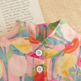 Girls Summer Cotton Floral Sleeveless Beach Dress for Kids