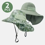 2 Pack Children's Sun Hat UV Protection Beach Sun Hat