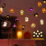 Halloween LED Pumpkin String Lights Outdoor Hanging Decor Garland