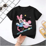 Mickey Minnie Summer Children's Pure Cotton Short-Sleeved