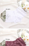 2Pcs Lace Four Shorts Women's Panties Floral Underwear S-XL