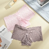 5PCS/SET Women's Sexy Lace Panties Low Waist Bow MultiColor
