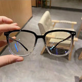 Unisex Square Blue Light Blocking Glasses for Computer Use