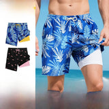 Loose Men's Surfing Beach Pants Double Layer  for Summer