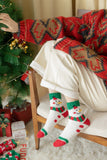 Christmas coral fleece warm and thick winter socks snowman floor socks