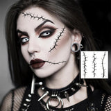Halloween Scary Fake Scar Temporary Tattoo - Bloody Scratches Sticker