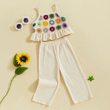 Infant Baby Girls Crocheted Flowers Toddler Summer Clothes