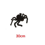 Huge Black Plush Spider Halloween Props (50-200cm Decor for Party Web)