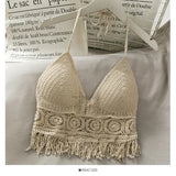 Crop Tops Retro Wild Hollow Tassel Sexy Women
