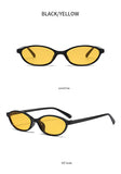 Women's Leopard Retro Oval Sunglasses Small Frame UV Eyewear