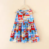 Girls Sleeveless Princess Dress Cute Summer Casual Outfit