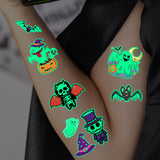 Halloween Temporary Tattoos, Glow in the Dark, 125 Designs