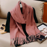 Women's Winter Cashmere Scarf Warm Pashmina Shawl Wrap