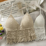 Crop Tops Retro Wild Hollow Tassel Sexy Women