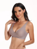 Women's Underwear Wire-Free Seamless Deep-V Full-Cup Bra