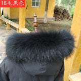 100% Real Fur Collar Women Raccoon Fur Scarf Warm Scarves Natural Fur Trim For Hood Man Coat Parkas Jackets Shawl Universal Down